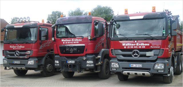 Der Fahrpark unseres Abbruchunternehmens.
